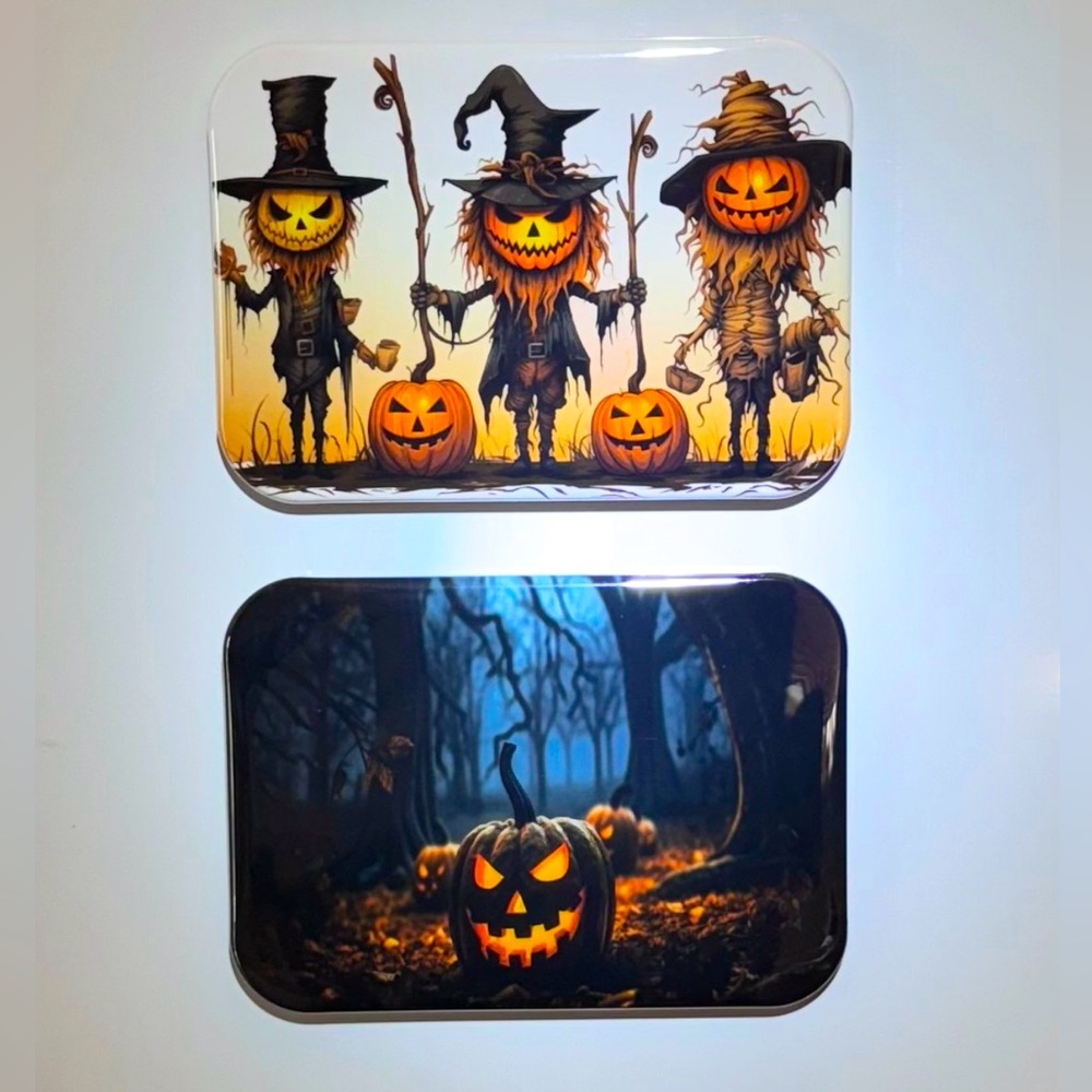 Halloween Jack-O’-Lanterns Scarecrows Fall Fridge/Locker Magnets